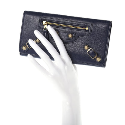 Balenciaga Agneau Giant 12 Gold Hardware Money Wallet Gris Chartreux 2 of 6