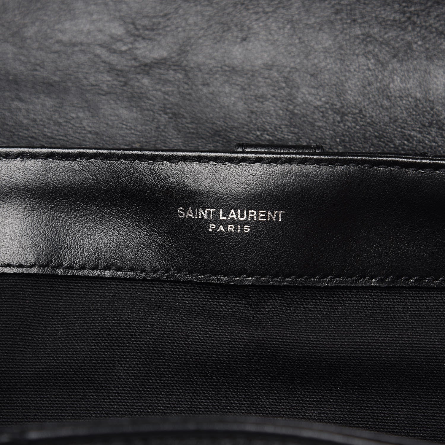 Saint Laurent Calfskin Y Quilted Monogram Medium Loulou Backpack Black 9 of 11