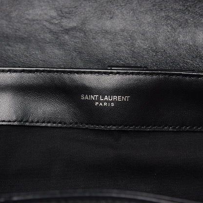 Saint Laurent Calfskin Y Quilted Monogram Medium Loulou Backpack Black 9 of 11