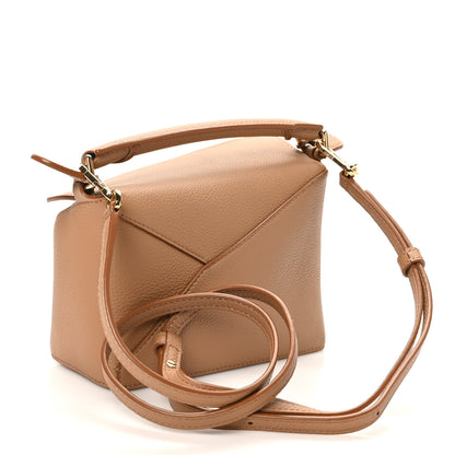 Loewe Grained Calfskin Mini Puzzle Edge Bag Toffee 2 of 9