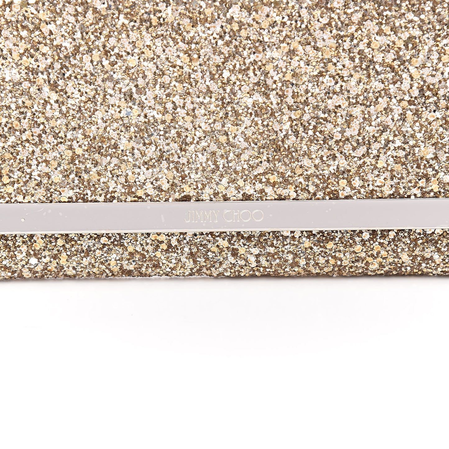 Glitter Milla Wallet on Chain Gold