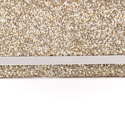 Jimmy Choo Glitter Milla Wallet on Chain Gold 10 of 10