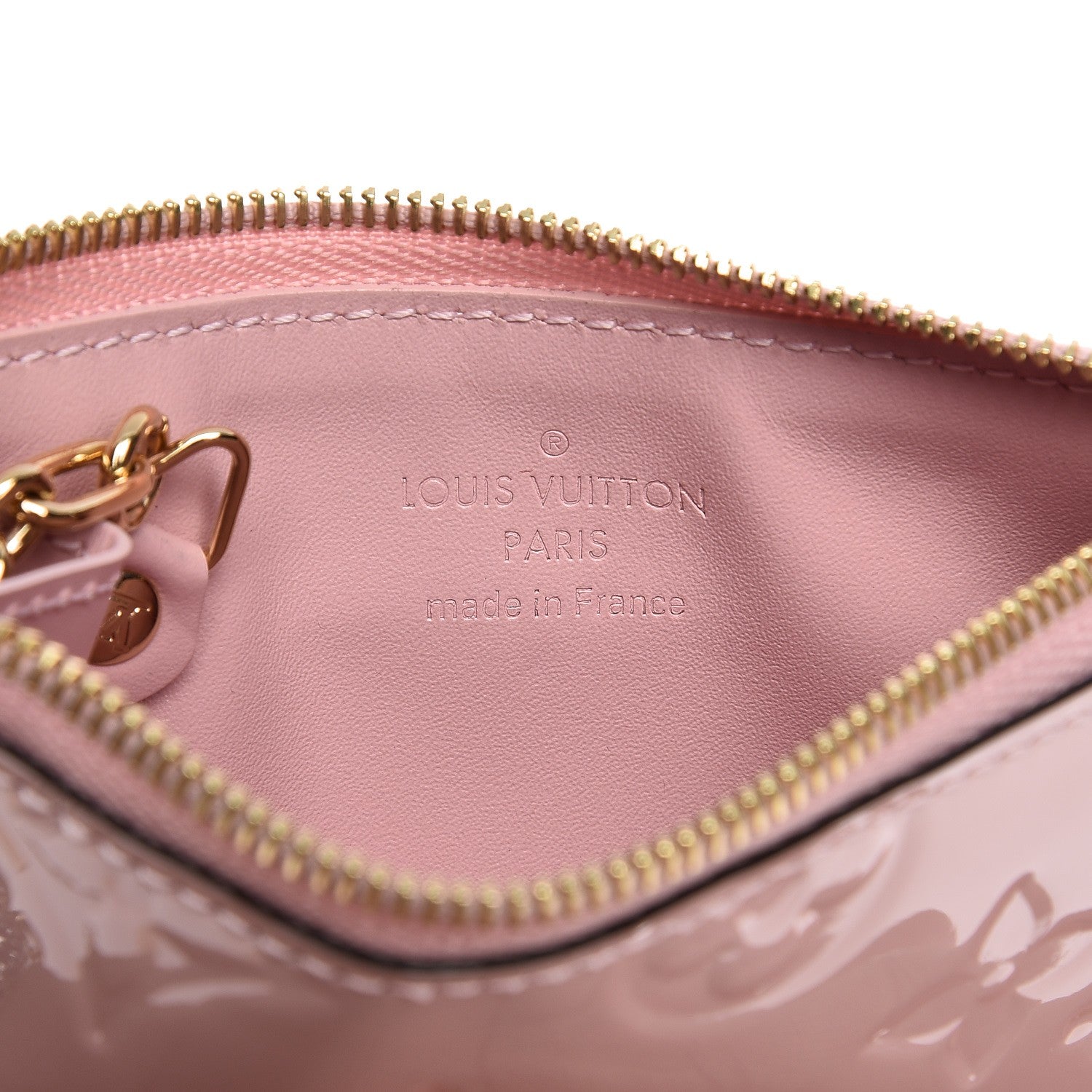 Louis Vuitton Vernis Key Pouch Rose Ballerine 6 of 6