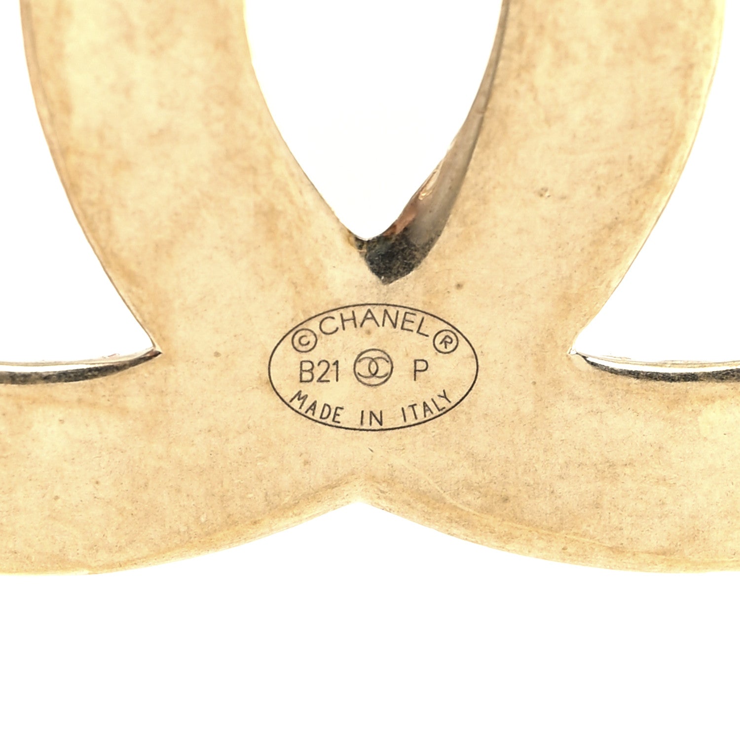 Chanel Metal CC Diamond Quilted Brooch Light Gold 3 of 4