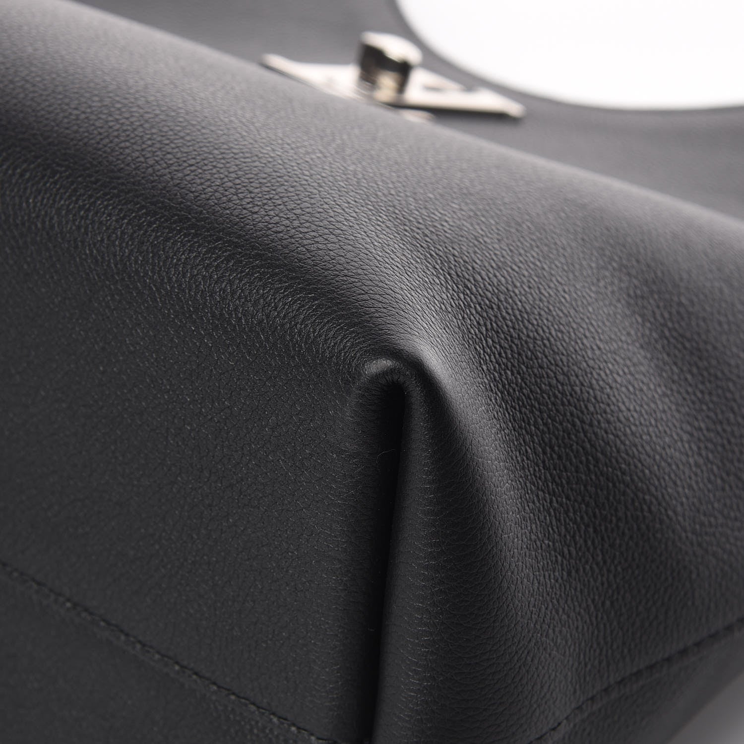Louis Vuitton Calfskin Lockme Hobo Black 10 of 13