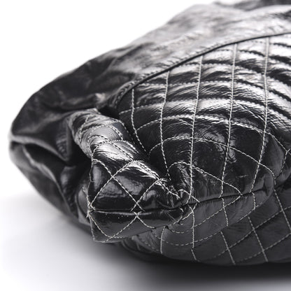 Chanel Vinyl Quilted Melrose Degrade Tote Black 8 of 12