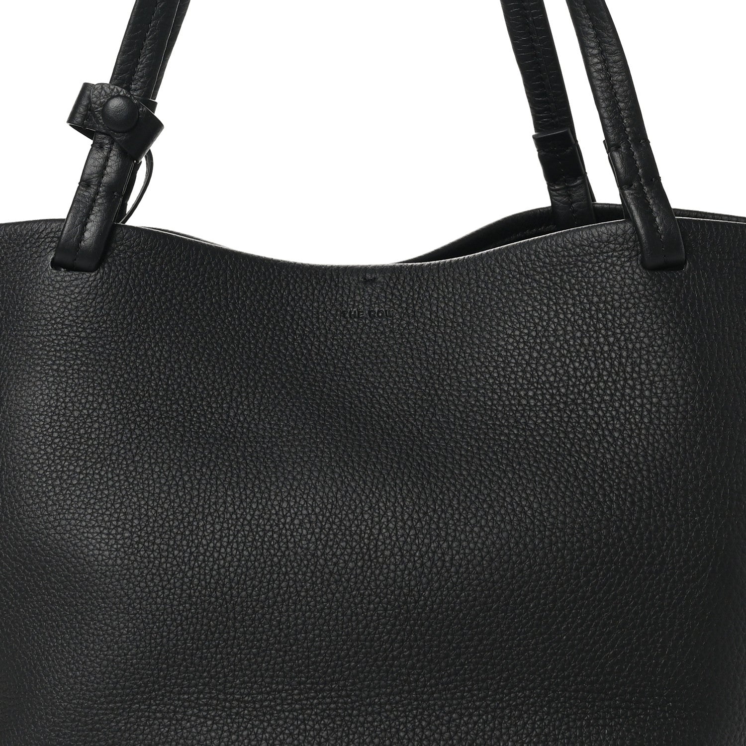 The Row Grained Calfskin Park Tote Three Black 8 of 10
