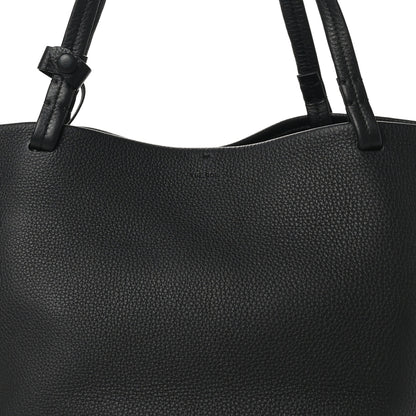 The Row Grained Calfskin Park Tote Three Black 8 of 10