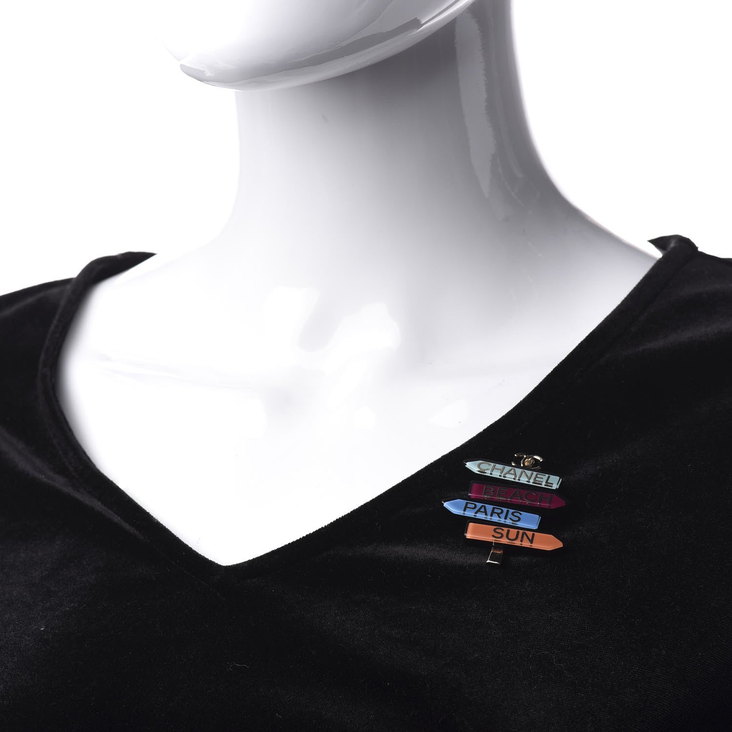 Chanel Resin By The Sea Sign Brooch Multicolor 2 of 4