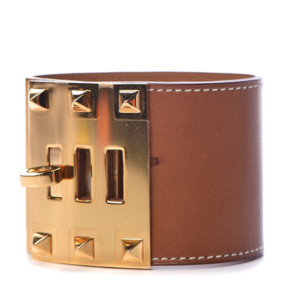 Hermes Barenia Kelly Extreme Dog Bracelet S Fauve 2 of 8