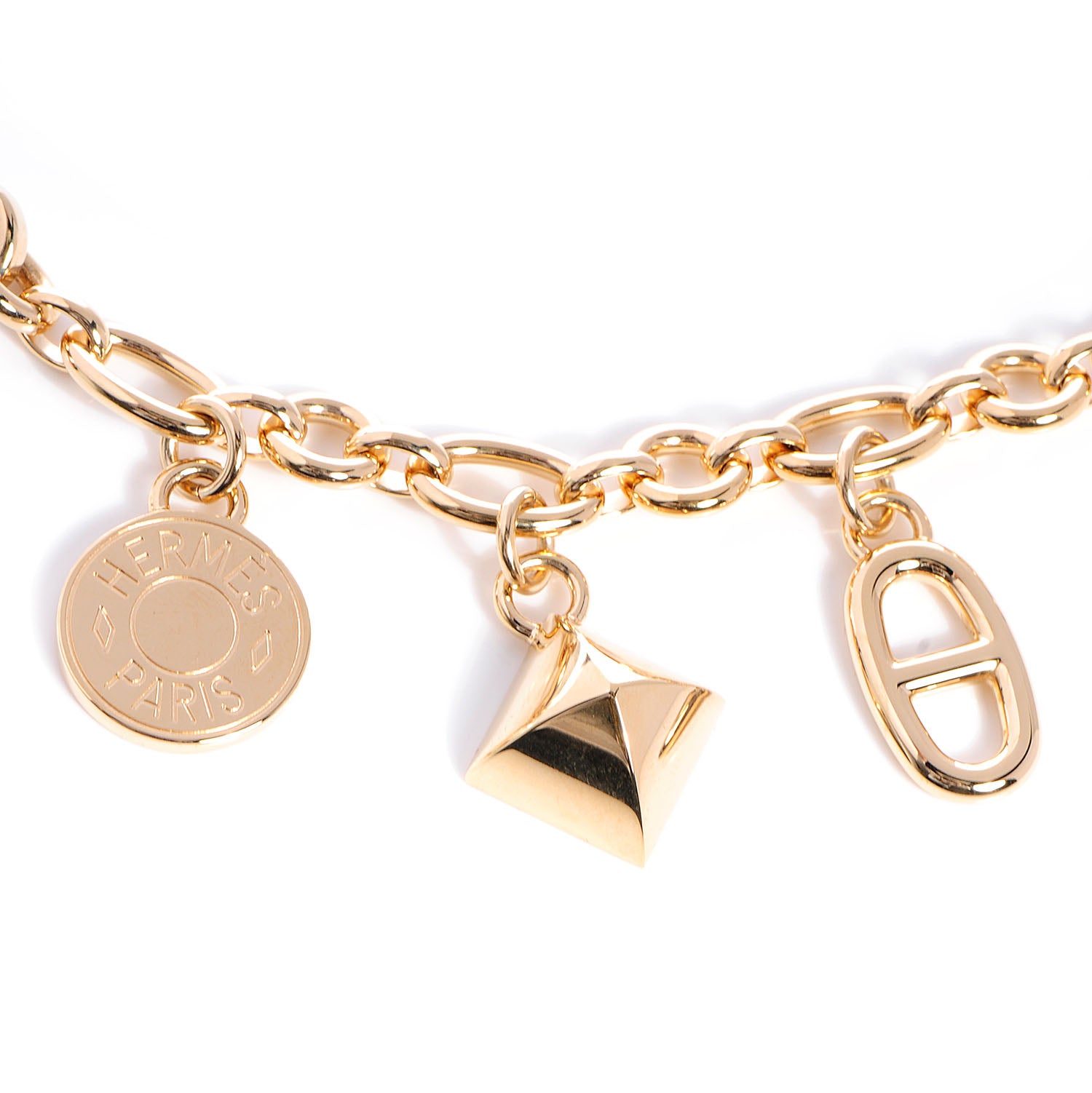 Hermes Permabrass Olga Bag Charm Gold 3 of 6
