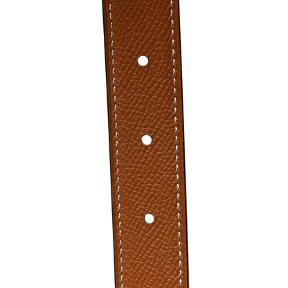 Hermes Swift Epsom 24mm H Belt 75 Black Gold 7 of 7