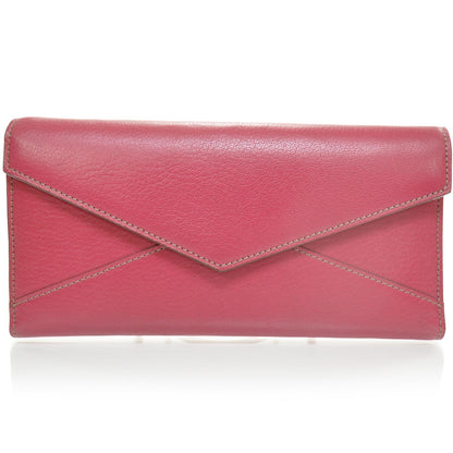 Cartier Goatskin Leather Les Must Long Slim Wallet Fuchsia 1 of 7
