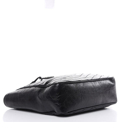 Saint Laurent Crinkled Calfskin Matelasse Monogram Large Niki Shopping Tote Bag Black 4 of 10