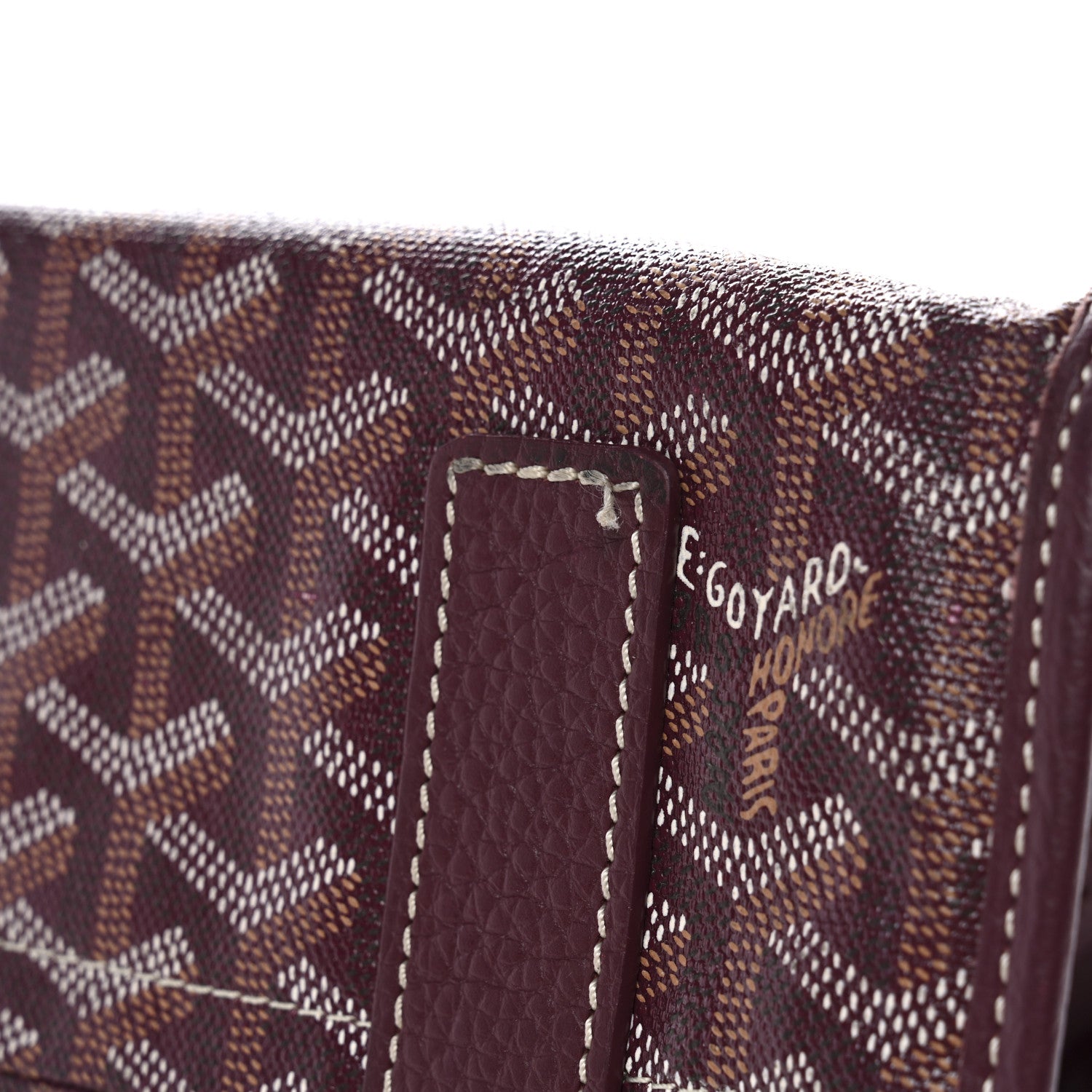 Goyard Goyardine Sac Hardy Pet Carrier PM Burgundy 12 of 15