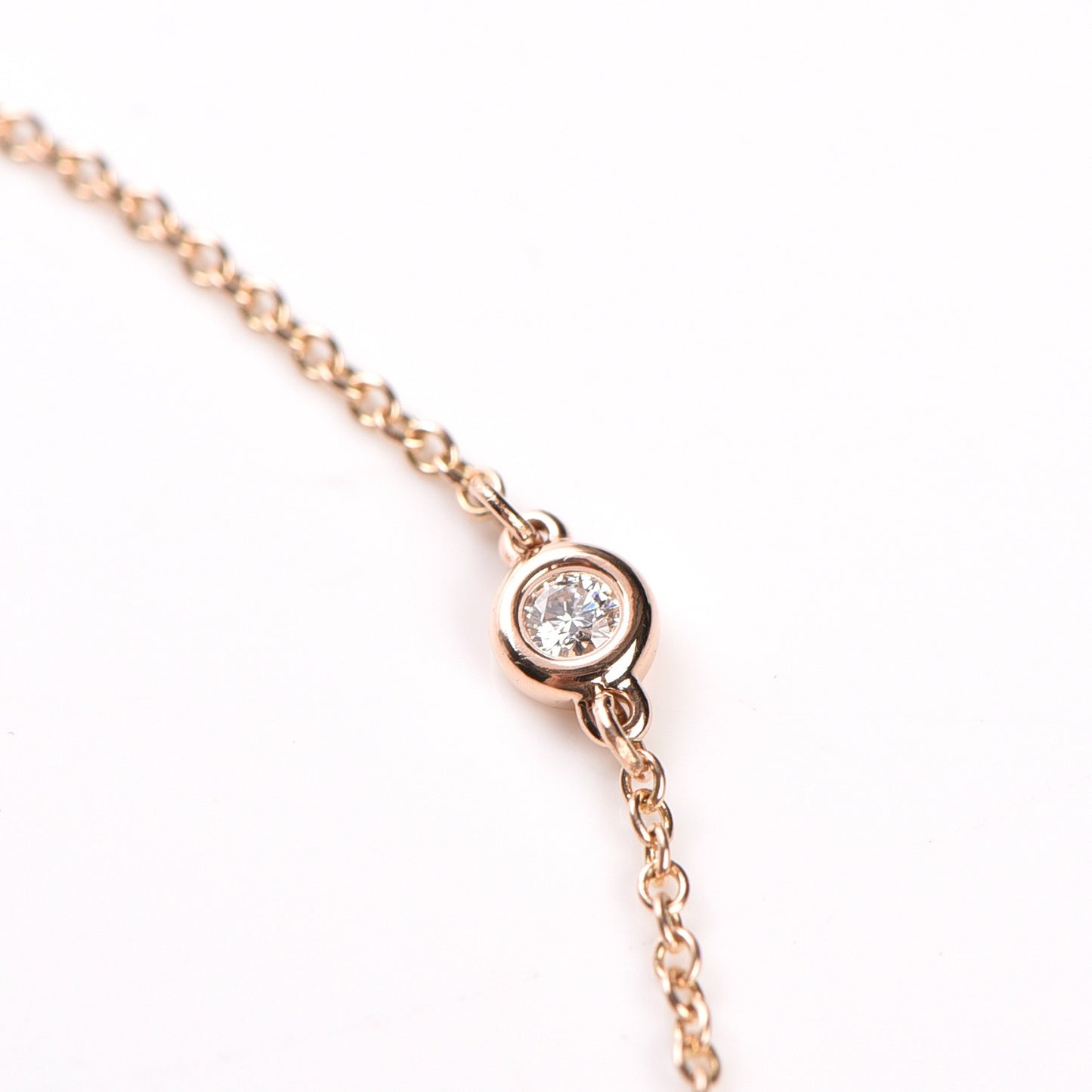 18K Rose Gold Diamond .09ctw Elsa Peretti Diamonds by the Yard Bracelet