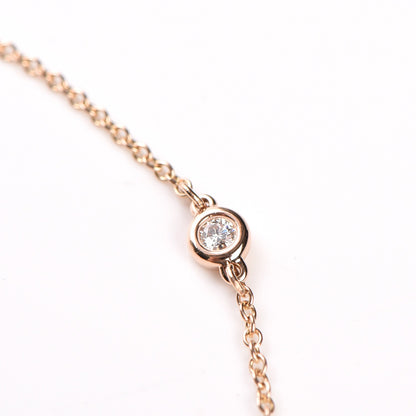 Tiffany 18K Rose Gold Diamond .09ctw Elsa Peretti Diamonds by the Yard Bracelet 5 of 12