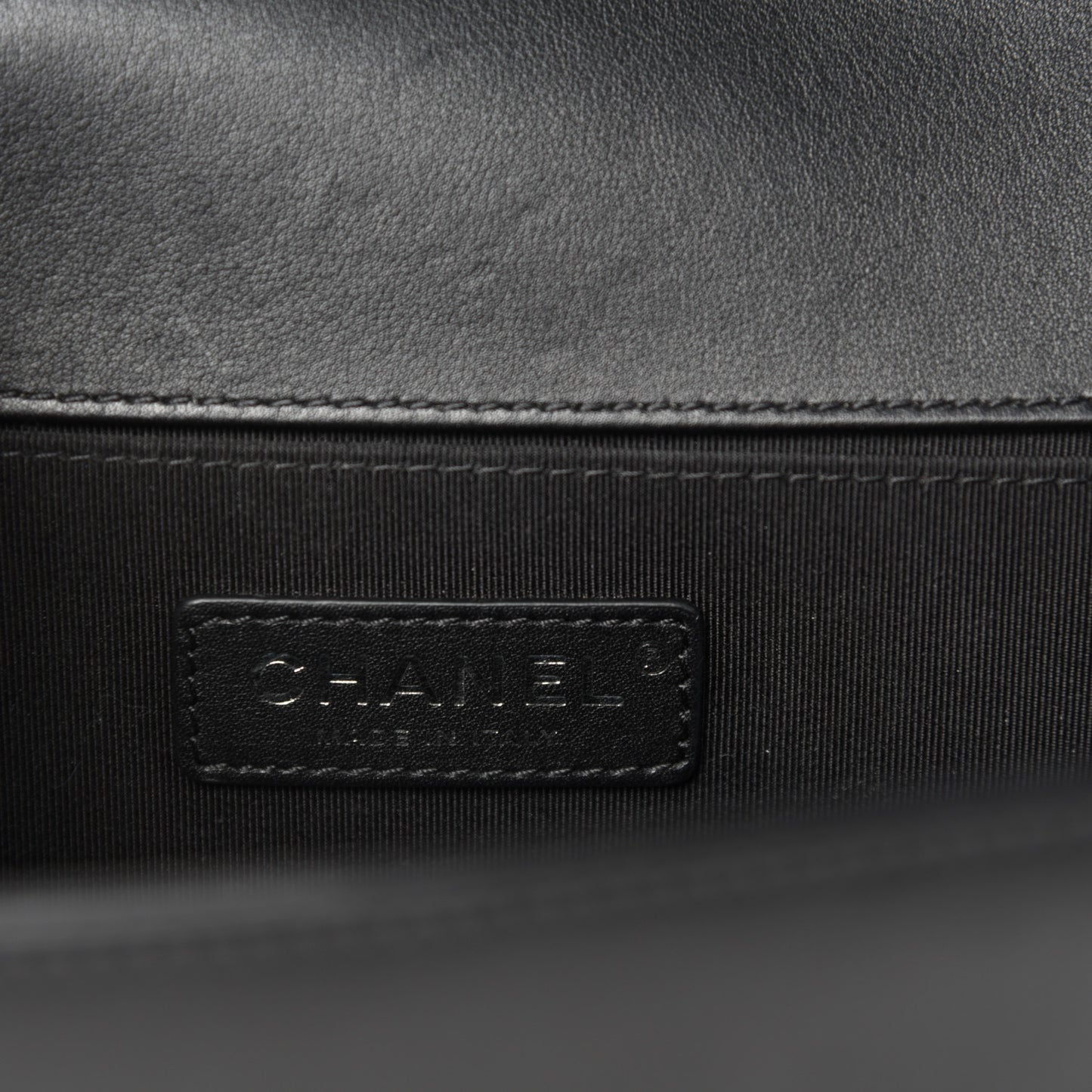 Calfskin Quilted Medium Boy Flap Black