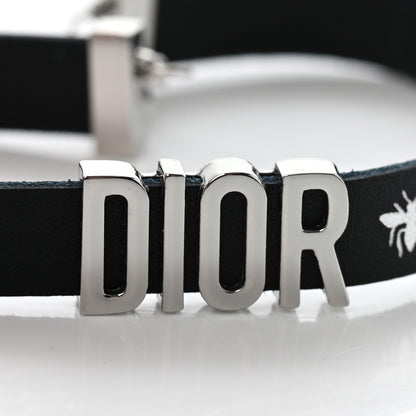 Christian Dior Calfskin Dior Bee Double Bracelet Black 6 of 6
