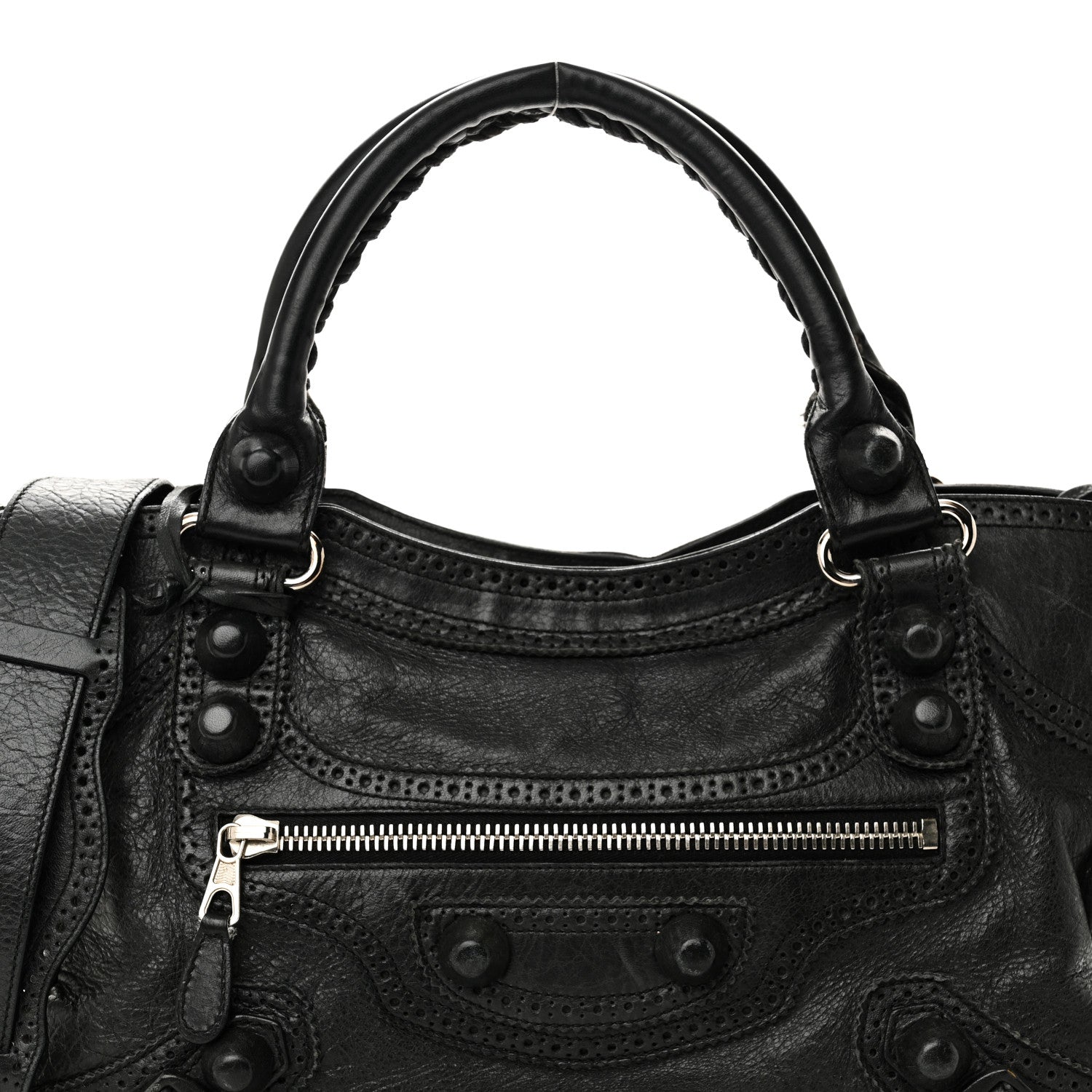Balenciaga Agneau Giant Brogues Hardware City Black 9 of 15