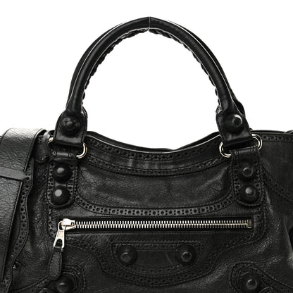 Balenciaga Agneau Giant Brogues Hardware City Black 9 of 15
