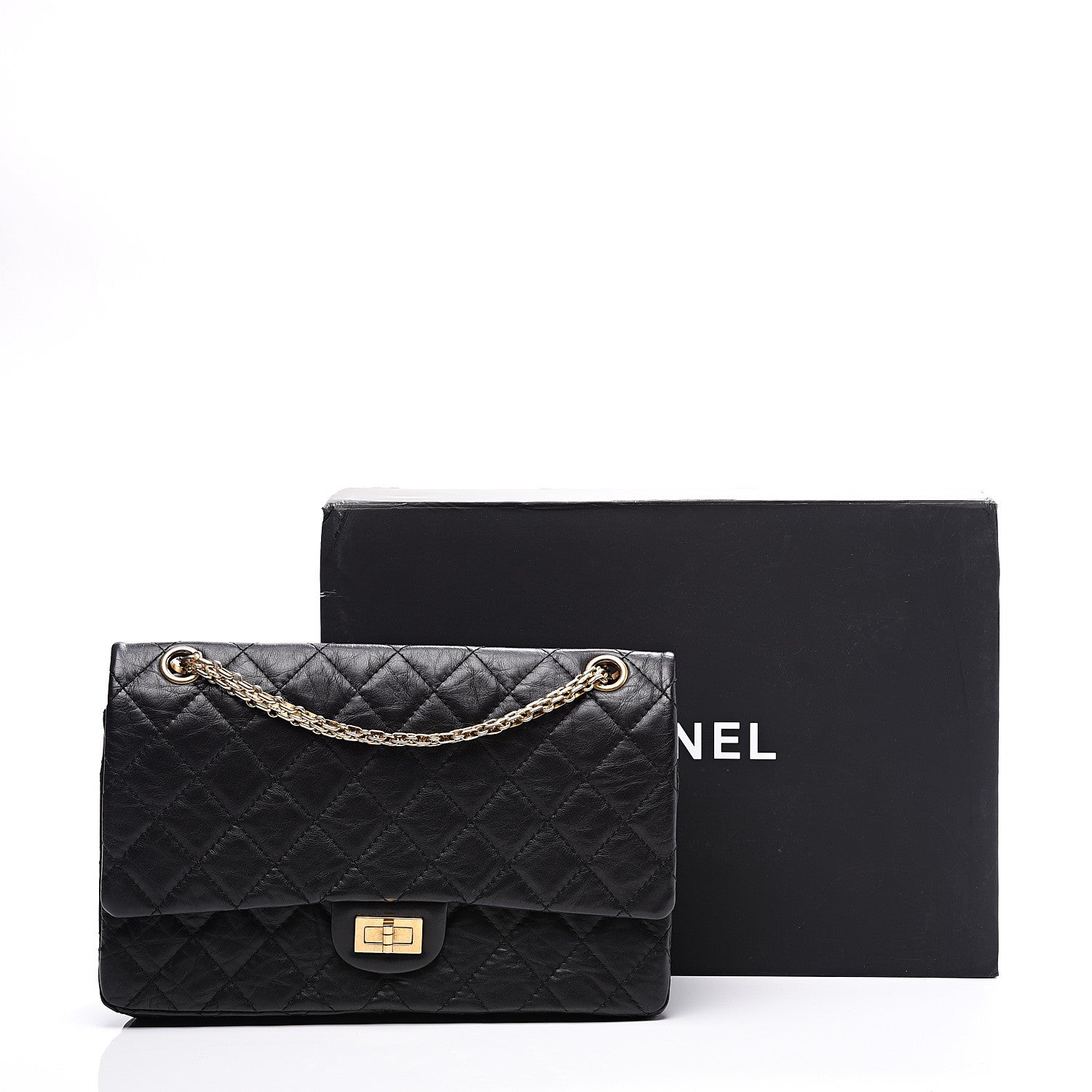 Chanel Aged Calfskin Quilted 2.55 Reissue 226 Flap Black 10 of 10