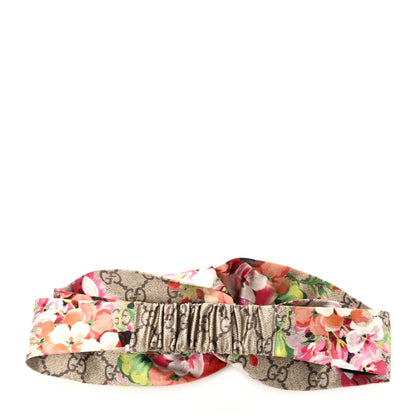 Gucci Silk Monogram Blooms Print Headband Antique Rose 3 of 5