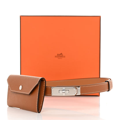 Hermes Epsom Kelly Pocket Belt Gold 5 of 5