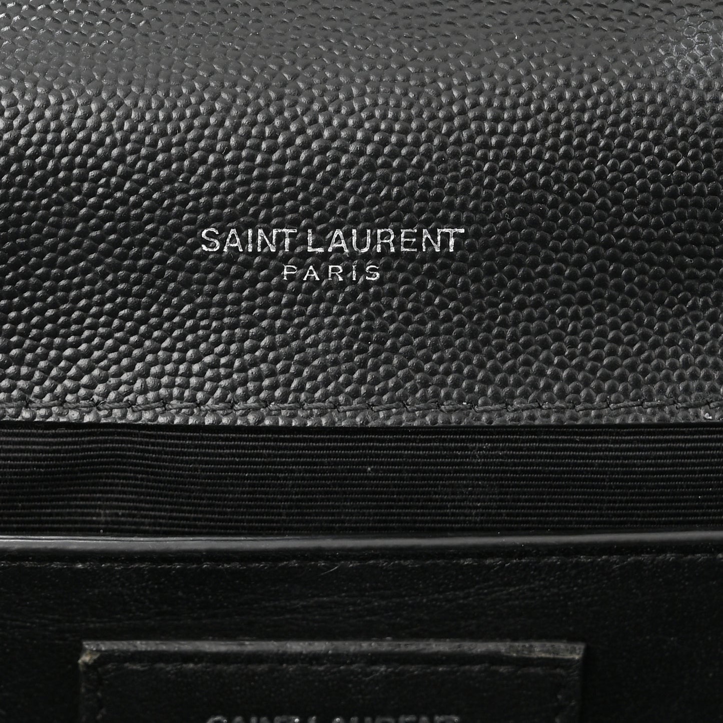 Grain De Poudre Textured Mixed Matelasse Triquilt Medium Monogram Satchel Black