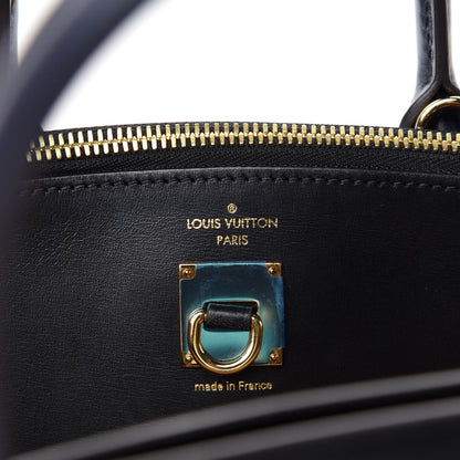 Louis Vuitton Calfskin City Steamer MM Vanilla Black 9 of 10