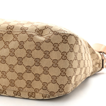 Gucci Monogram Large Icon Bit Hobo Tan 10 of 18