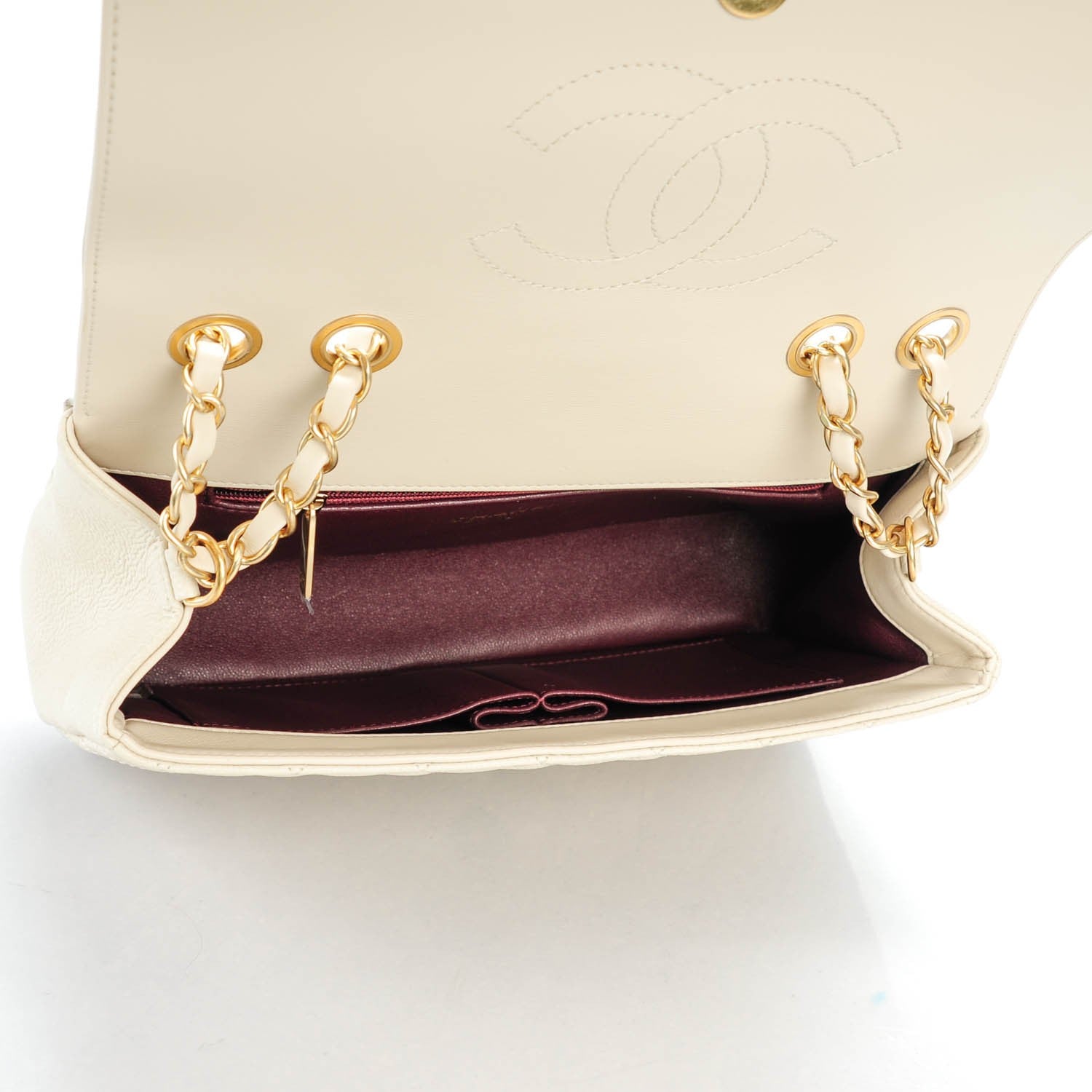 Chanel Caviar Quilted Medium CC Filigree Flap Light Beige 5 of 7