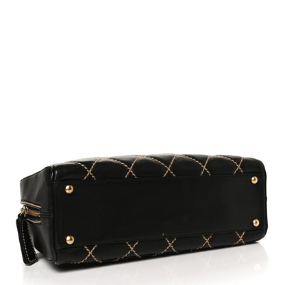Chanel Calfskin Contrast Stitch Surpique Bowler Black 3 of 10