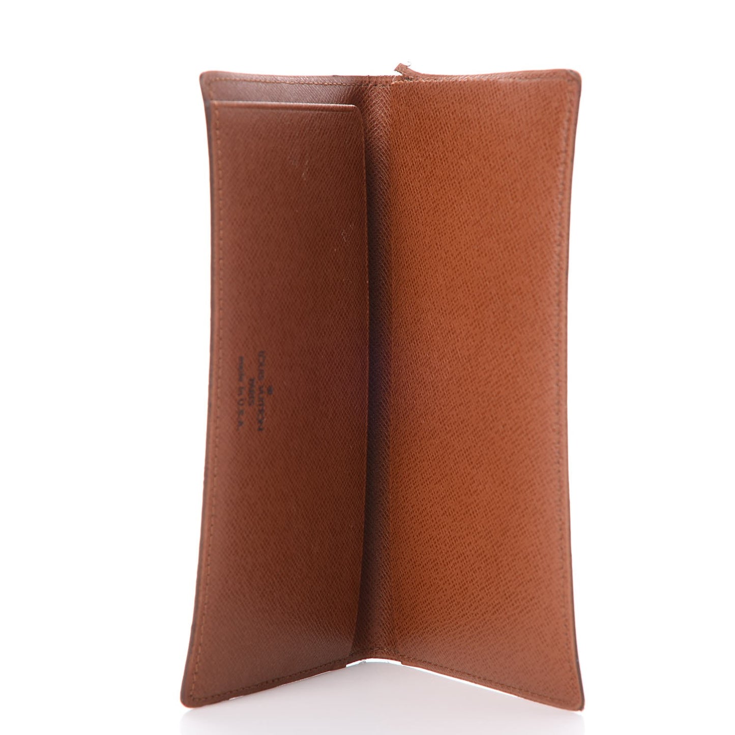 Monogram Simple Checkbook Holder Wallet