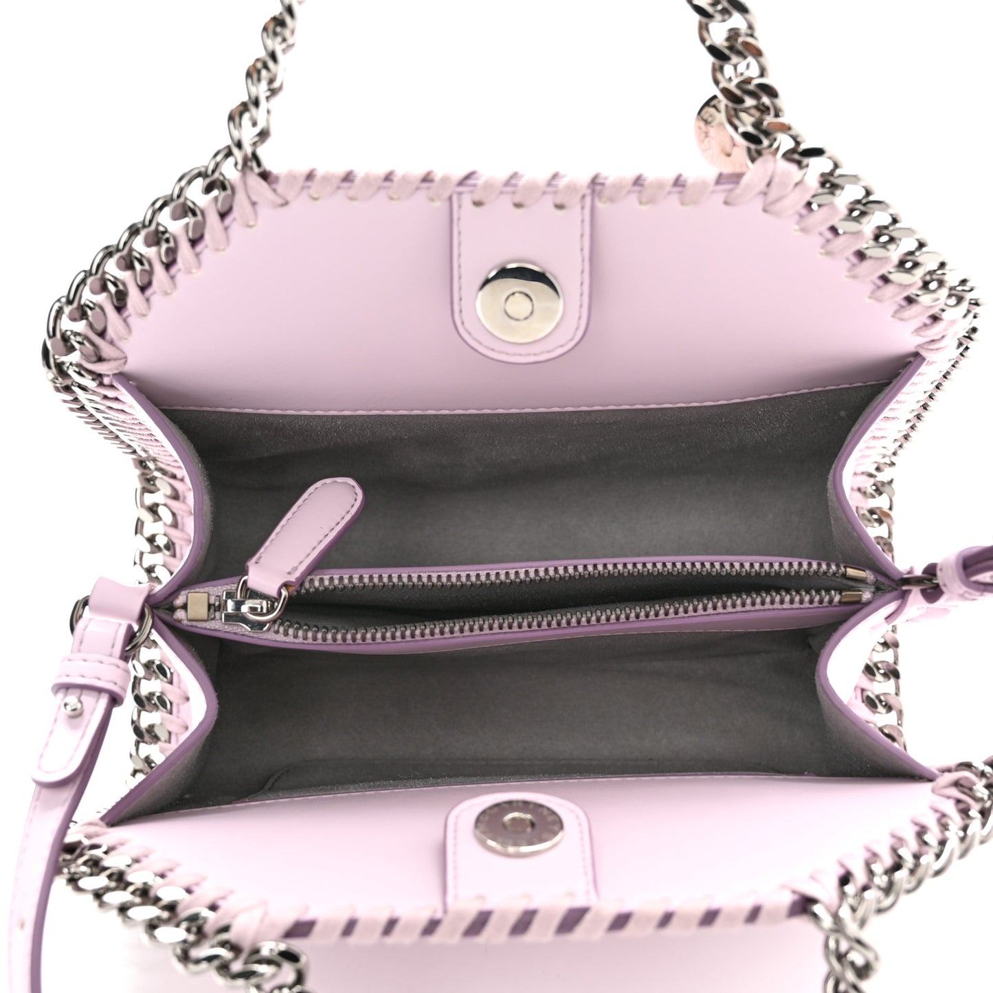 ; STELLA MCCARTNEY Eco Alter Nappa Mini Falabella Box Top Handle Bag Pink