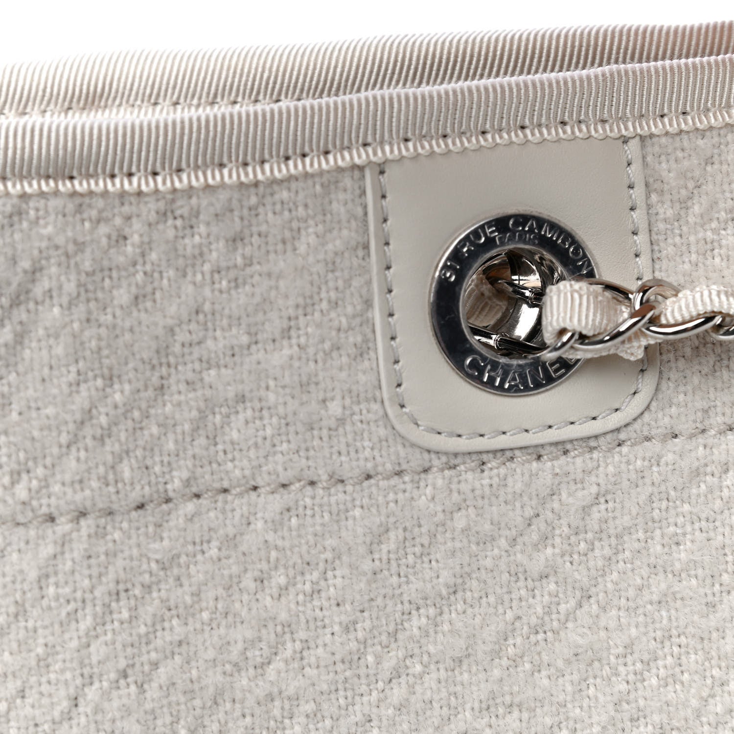 Chanel Mixed Fibers Small Deauville Tote Ecru 10 of 11