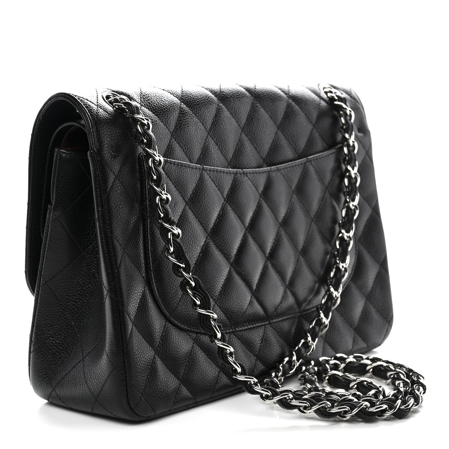 Chanel Caviar Quilted Jumbo Double Flap Black 3 of 13