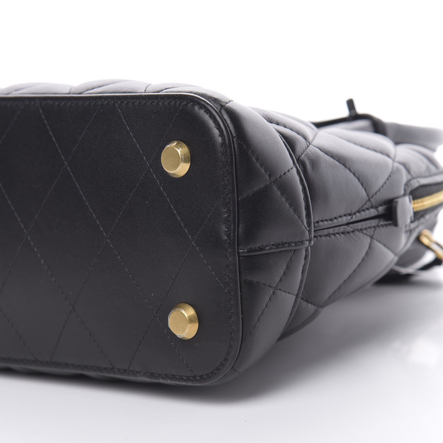 Balenciaga Nappa Calfskin Quilted Small Ville Top Handle Bag Black 10 of 11