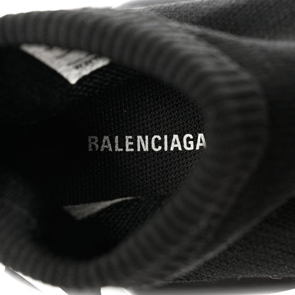 Balenciaga Neoprene Knit Womens Speed Graffiti Sneakers 37 Black White 7 of 8