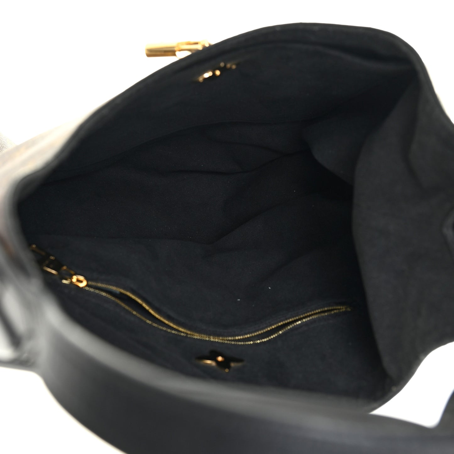 Monogram Flower Hobo Black