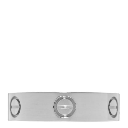 Cartier 18K White Gold 5.5mm LOVE Ring 59 8.75 3 of 4