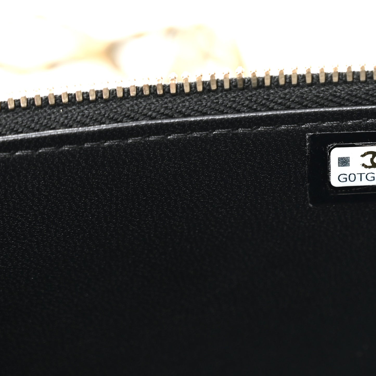 Lambskin Quilted Metal Small Top Handle Vanity Case With Chain Black