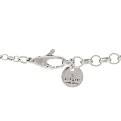 Gucci Sterling Silver Small Textured Interlocking G Pendant Necklace 4 of 4