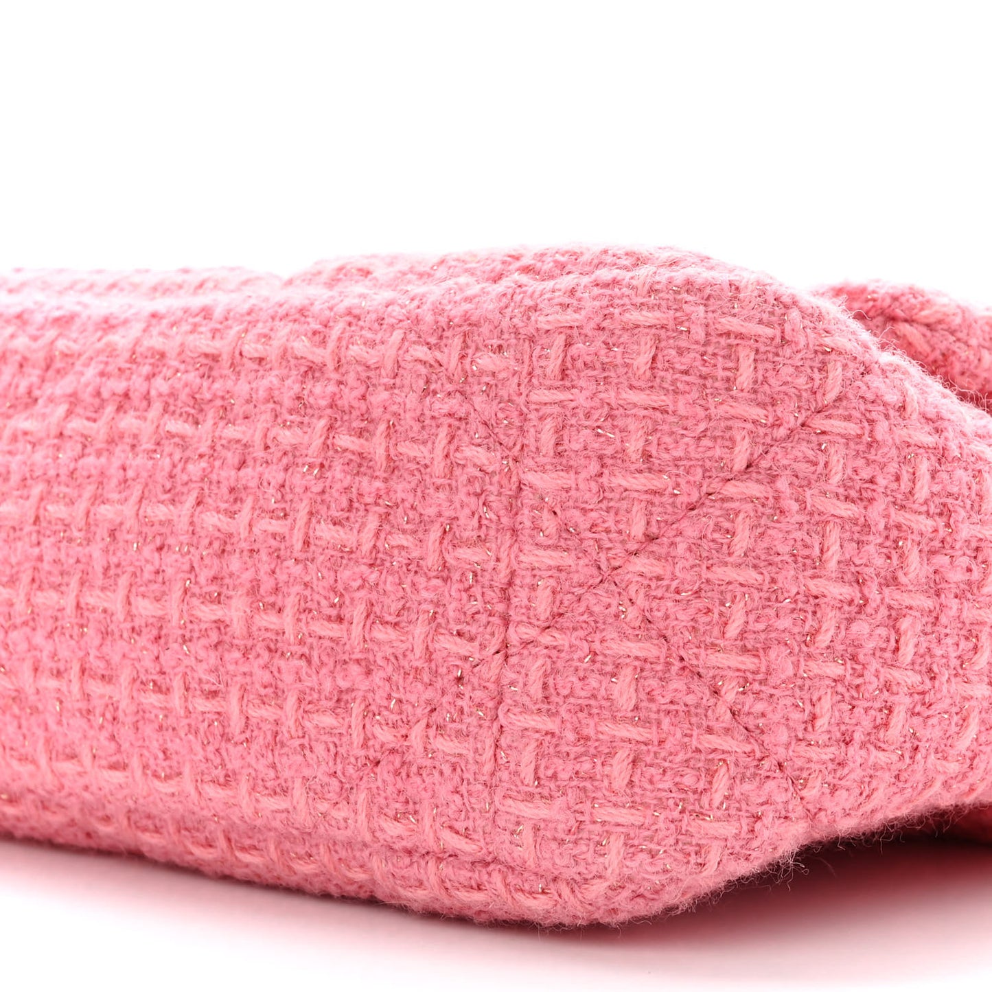 Metallic Tweed Quilted Medium Chanel 19 Flap Pink