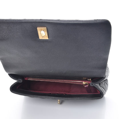 Chanel Caviar Quilted Small Coco Handle Flap Black 5 of 10