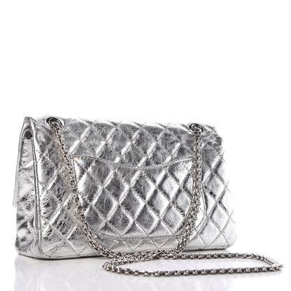 Chanel Metallic Aged Calfskin Quilted 2.55 Reissue 226 Flap Silver 4 of 16