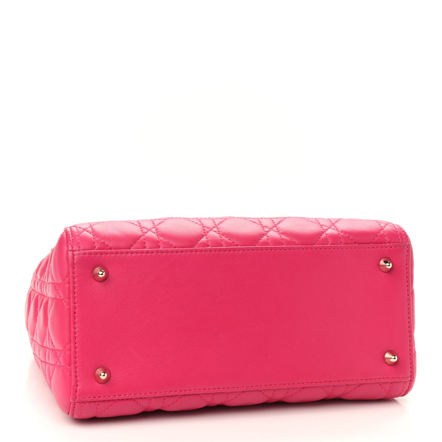 Lambskin Cannage Medium Lady Dior Pink