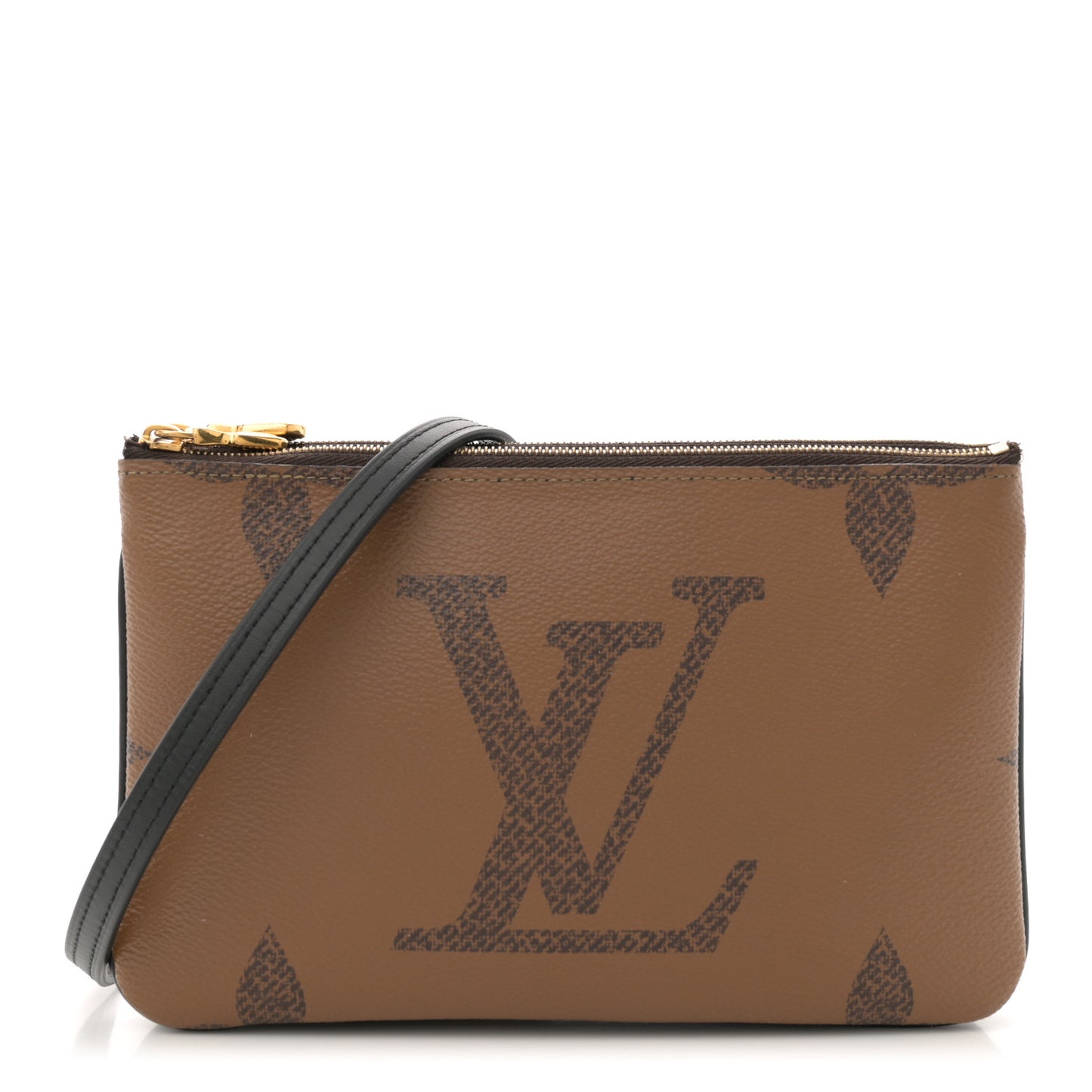Reverse Monogram Giant Double Zip Pochette