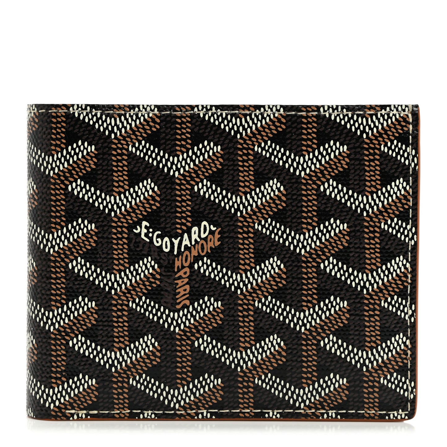 Goyardine Bi-Fold Victoire PM Wallet Black Gold