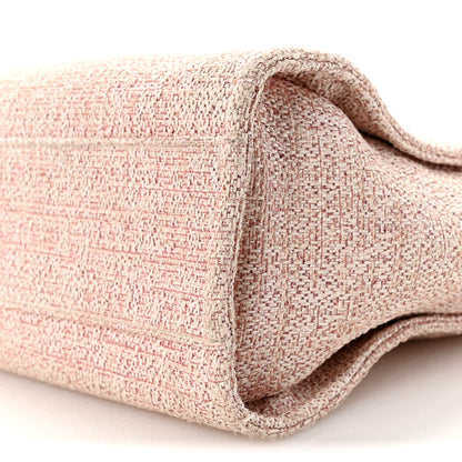 Chanel Straw Lurex Small Deauville Tote Pink 10 of 10